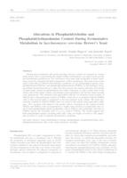 prikaz prve stranice dokumenta Promjene udjela i sastava fosfatidilkolina i fosfatidiletanolamina tijekom vrenja pivskoga kvasca Saccharomyces cerevisiae