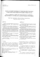 prikaz prve stranice dokumenta Uloga kompjuterizirane tomografije toraksa u procjeni operabilnosti karcinoma pluća