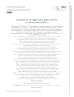 prikaz prve stranice dokumenta Guideline for management of septic arthritis in native joints (SANJO)
