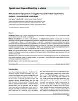 prikaz prve stranice dokumenta Attitudes toward plagiarism among pharmacy and medical biochemistry students – cross-sectional survey study