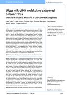prikaz prve stranice dokumenta Uloga mikroRNK molekula u patogenezi osteoartritisa