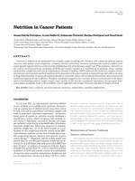 prikaz prve stranice dokumenta Nutrition in Cancer Patients
