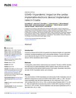 prikaz prve stranice dokumenta COVID-19 pandemic: Impact on the cardiac implantable electronic devices’ implantation rates in Croatia