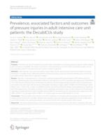 prikaz prve stranice dokumenta Prevalence, associated factors and outcomes of pressure injuries in adult intensive care unit patients: the DecubICUs study