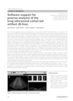 prikaz prve stranice dokumenta Software support for precise analysis of the lung ultrasound comet-tail artifact (B-line)