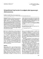 prikaz prve stranice dokumenta Intraperitoneal bupivacaine for analgesia after laparoscopic cholecystectomy