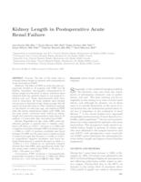 prikaz prve stranice dokumenta Kidney length in postoperative acute renal failure