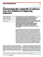 prikaz prve stranice dokumenta Dermatologist-like explainable AI enhances trust and confidence in diagnosing melanoma