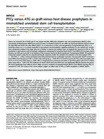 prikaz prve stranice dokumenta PTCy versus ATG as graft-versus-host disease prophylaxis in mismatched unrelated stem cell transplantation