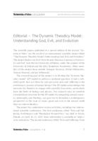 prikaz prve stranice dokumenta Editorial – The Dynamic Theodicy Model: Understanding God, Evil, and Evolution 