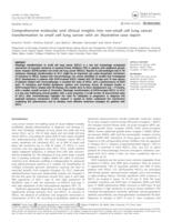 prikaz prve stranice dokumenta Comprehensive molecular and clinical insights into non-small cell lung cancer transformation to small cell lung cancer with an illustrative case report