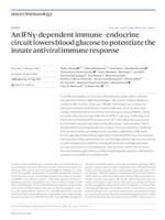 prikaz prve stranice dokumenta An IFNγ-dependent immune–endocrine circuit lowers blood glucose to potentiate the innate antiviral immune response