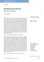 prikaz prve stranice dokumenta Bioetičke konzultacije