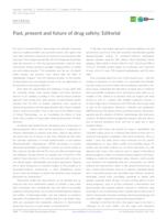 prikaz prve stranice dokumenta Past, present and future of drug safety: Editorial