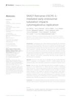 prikaz prve stranice dokumenta SNX27:Retromer:ESCPE-1-mediated early endosomal tubulation impacts cytomegalovirus replication