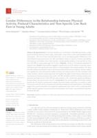 prikaz prve stranice dokumenta Gender Differences in the Relationship between Physical Activity, Postural Characteristics and Non-Specific Low Back Pain in Young Adults