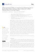 prikaz prve stranice dokumenta Abbreviated Breast MRI as a Supplement to Mammography in Family Risk History of Breast Cancer within the Croatian National Breast Screening Program