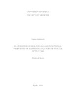 prikaz prve stranice dokumenta Elucidaction of molecular and functional properties properties of master regulators of NK Cell activation