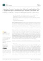 prikaz prve stranice dokumenta Exploring Thyroid Function after Kidney Transplantation: The Complex Interplay Unacknowledged in Post-Transplant Care