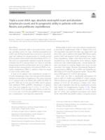 prikaz prve stranice dokumenta Triple a score (AAA: age, absolute neutrophil count and absolute lymphocyte count) and its prognostic utility in patients with overt fibrotic and prefibrotic myelofibrosis