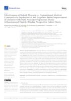 prikaz prve stranice dokumenta Effectiveness of Bobath Therapy vs. Conventional Medical Gymnastics in Psycho-Social and Cognitive Status Improvement in Children with Mild Neurodevelopmental Delay: A Randomized Double-Blinded Prospective Cohort Study