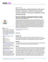 prikaz prve stranice dokumenta Ethical attitudes and perspectives of AI use in medicine between Croatian and Slovenian faculty members of school of medicine: Cross-sectional study