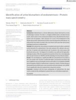 prikaz prve stranice dokumenta Identification of urine biomarkers of endometriosis—Protein mass spectrometry