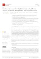 prikaz prve stranice dokumenta Functional Recovery After Hip Arthroplasty with a Minimal Invasive or Classical Approach Eight Years After Intervention