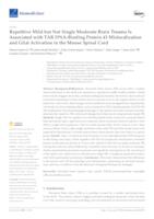 prikaz prve stranice dokumenta Repetitive Mild but Not Single Moderate Brain Trauma Is Associated with TAR DNA-Binding Protein 43 Mislocalization and Glial Activation in the Mouse Spinal Cord