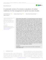 prikaz prve stranice dokumenta A systematic review of economic evaluations of orphan medicines for the management of spinal muscular atrophy