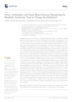 prikaz prve stranice dokumenta Clinic, Ambulatory and Home Blood Pressure Monitoring for Metabolic Syndrome: Time to Change the Definition?